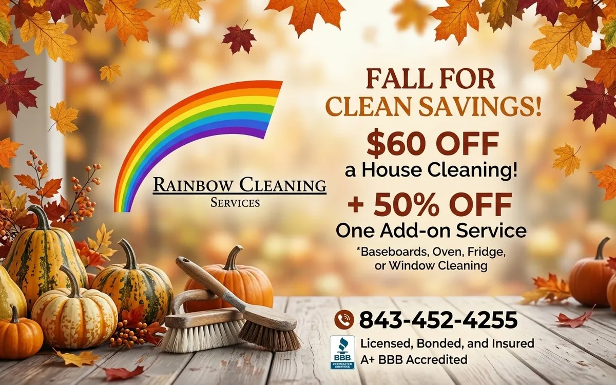 🍂 Fall Into Savings with Rainbow Cleaning Services! 🍁